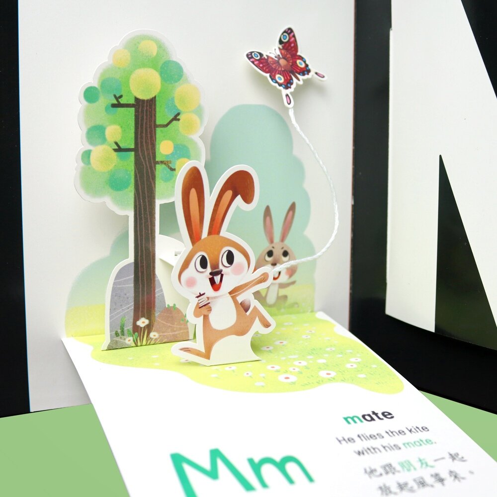 媽媽買 A to Z字母啟蒙立體書 華碩文化 立體書 厚紙書 A到Z ABC 字母 繪本 童書-圖片-3