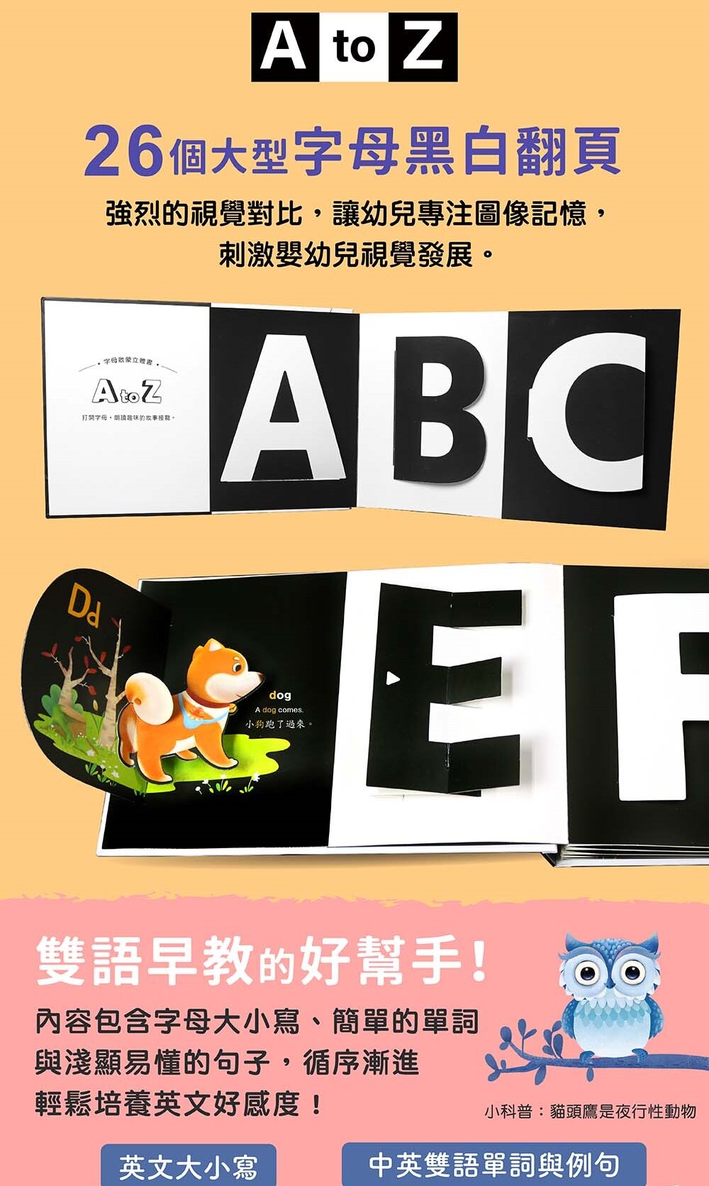 媽媽買 A to Z字母啟蒙立體書 華碩文化 立體書 厚紙書 A到Z ABC 字母 繪本 童書-圖片-9