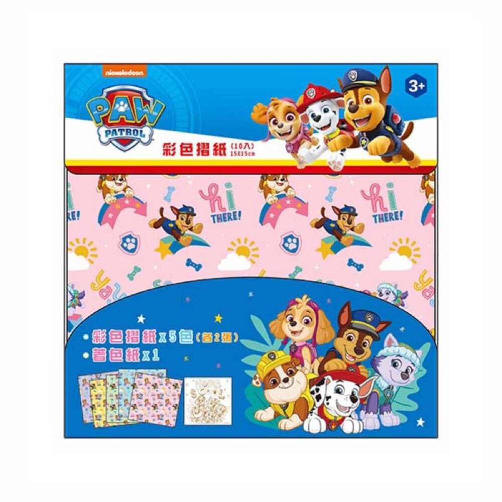 媽媽買 汪汪隊立大功 彩色摺紙 色紙-圖片-2
