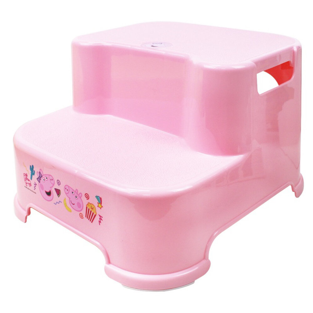 媽媽買 巧虎 佩佩豬 兩層安全幼兒洗澡椅 兒童椅 增高椅-圖片-4