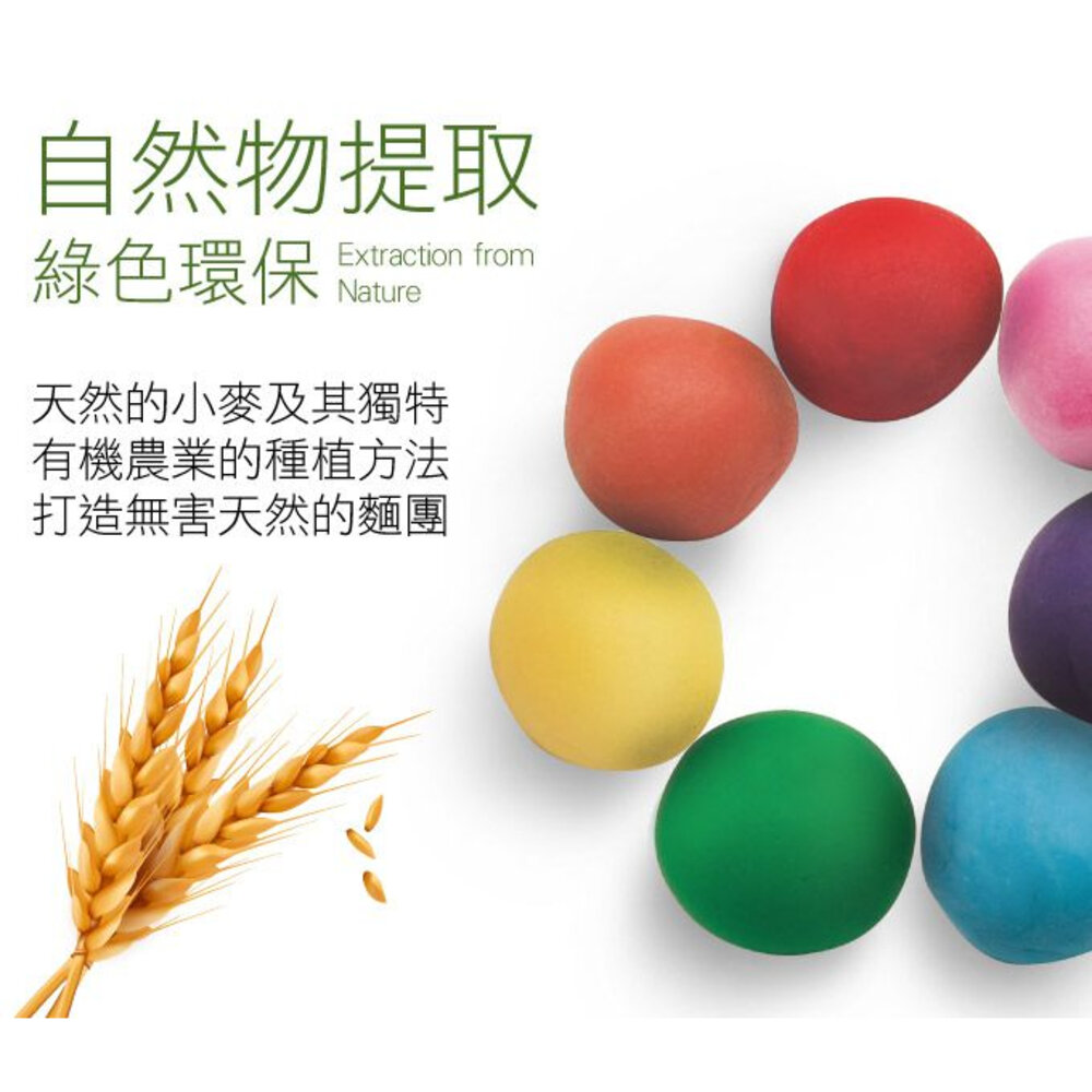 媽媽買 歡樂手作小麥黏土 風車寶貝 FOOD超人 小麥黏土 黏土 安全無毒 3色 5色 8色 按壓玩具 DIY手作-圖片-2