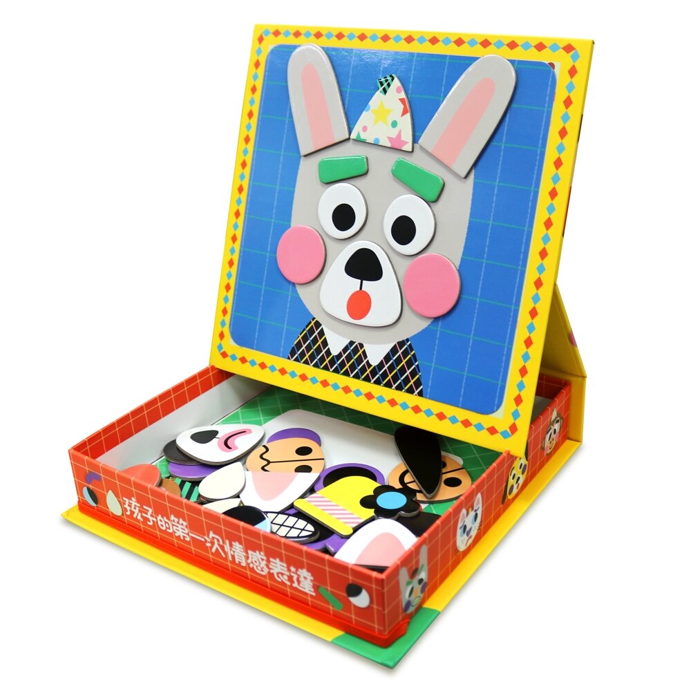 媽媽買 磁鐵遊戲 孩子的第一次情感表達 華碩文化 遊戲書 磁鐵書 情緒管理 繪本 童書-圖片-1