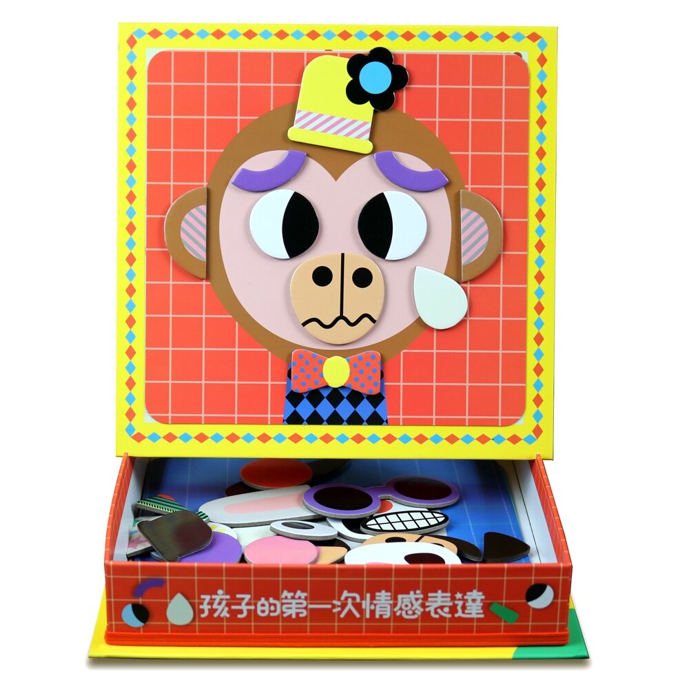 媽媽買 磁鐵遊戲 孩子的第一次情感表達 華碩文化 遊戲書 磁鐵書 情緒管理 繪本 童書-圖片-2