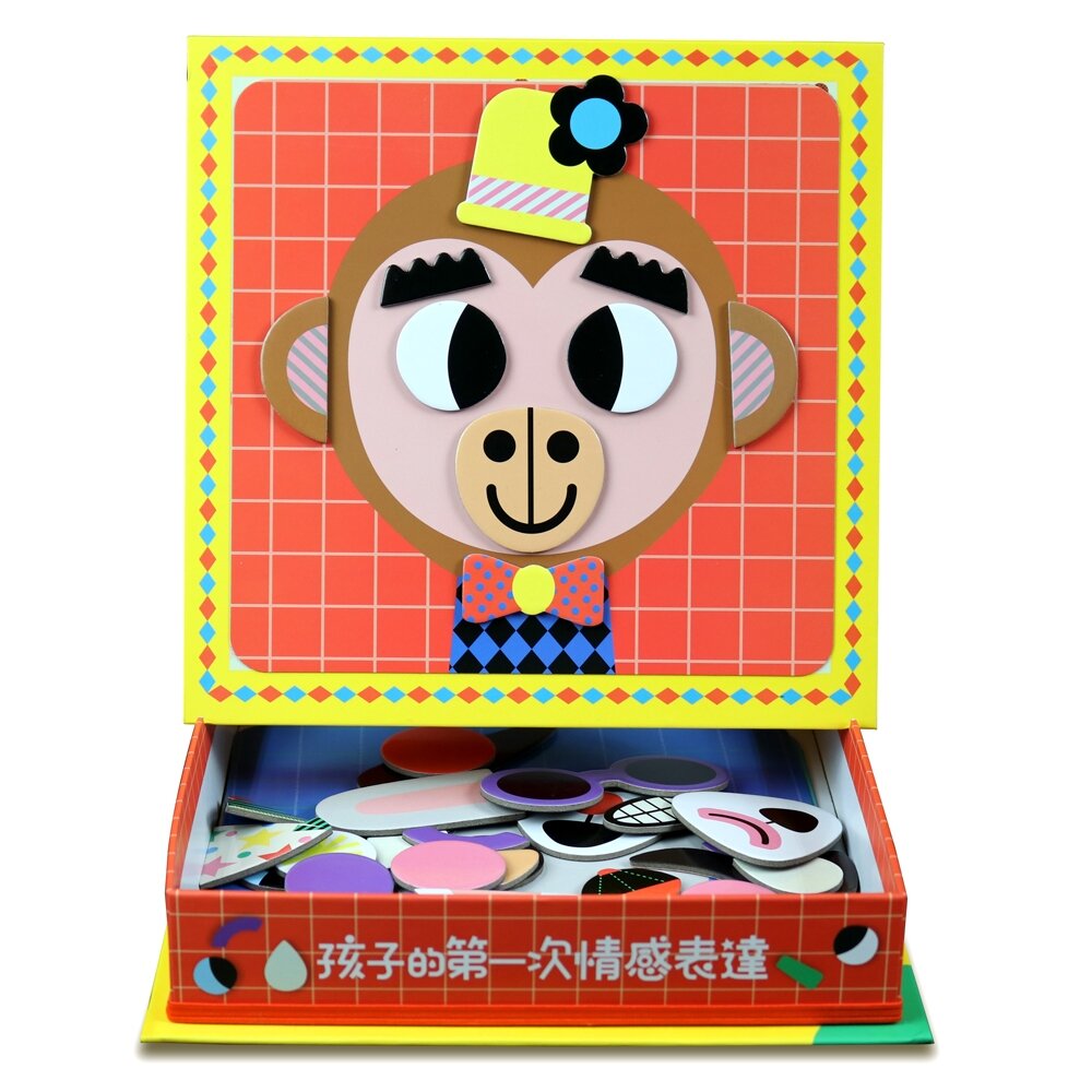 媽媽買 磁鐵遊戲 孩子的第一次情感表達 華碩文化 遊戲書 磁鐵書 情緒管理 繪本 童書-圖片-3