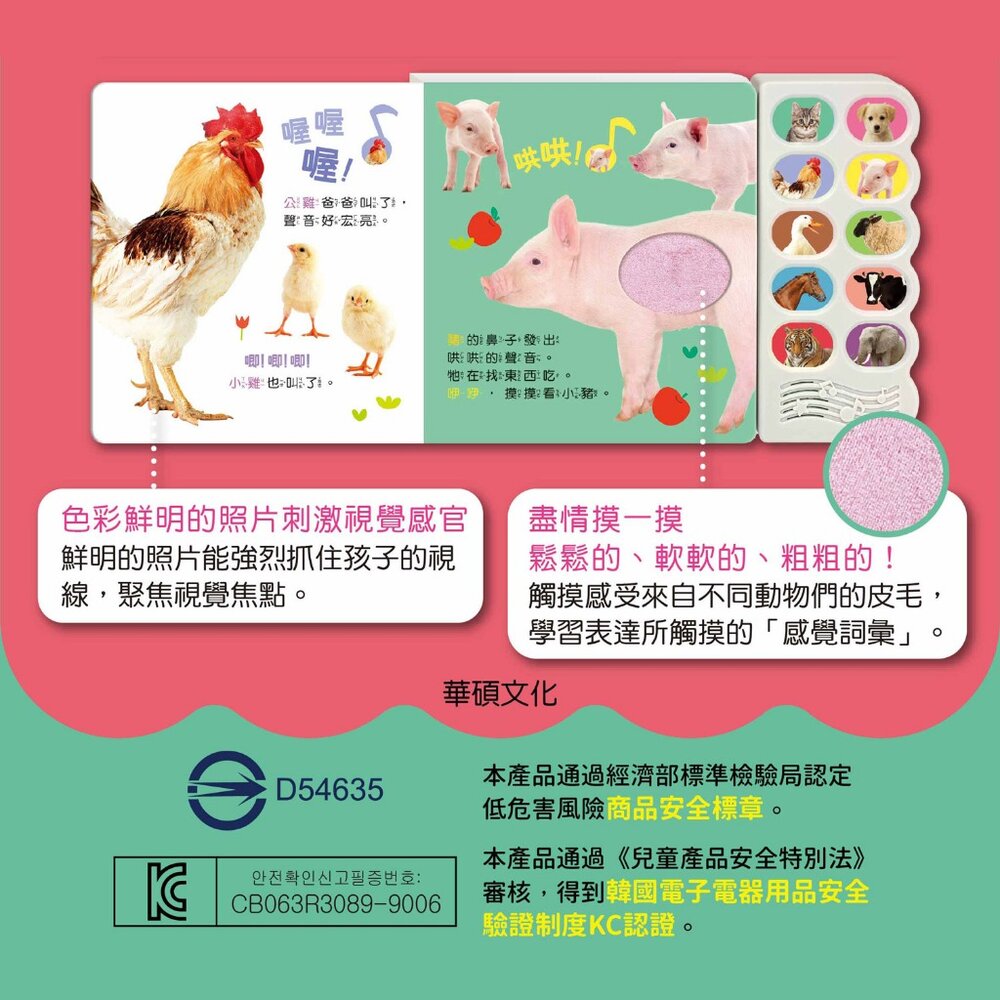 媽媽買 汪汪,認識小狗和牠的朋友 華碩文化 有聲書 觸摸書-圖片-5