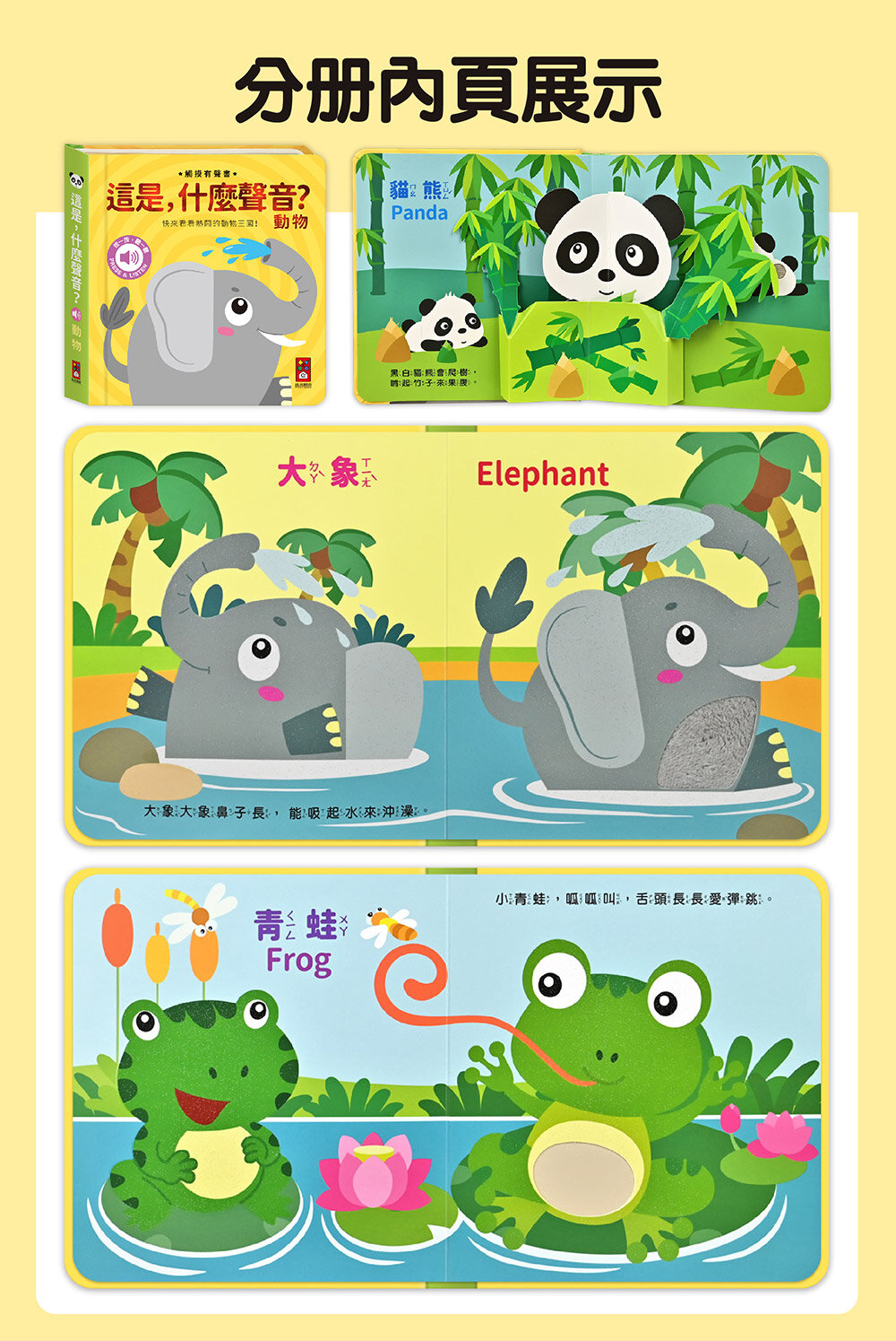 媽媽買 觸摸有聲書 這是什麼聲音 風車寶貝嬰幼兒音效書 寶寶互動書 感官書 中英雙語書 寶寶書籍推薦 0-3歲書-圖片-16