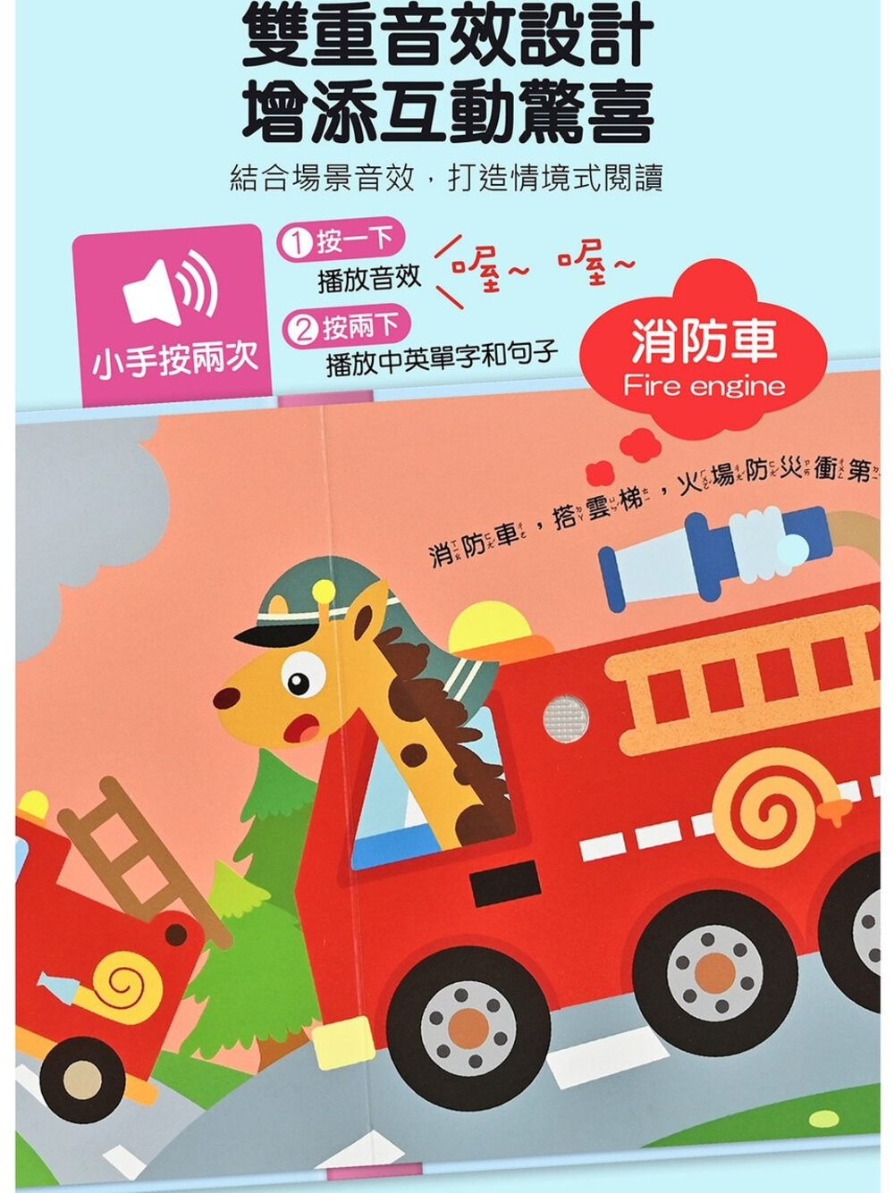 媽媽買 觸摸有聲書 這是什麼聲音 風車寶貝嬰幼兒音效書 寶寶互動書 感官書 中英雙語書 寶寶書籍推薦 0-3歲書-圖片-2