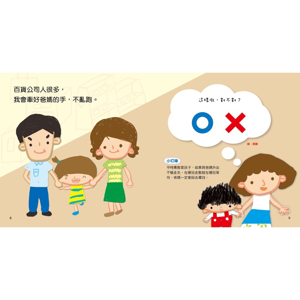 媽媽買 對錯問答遊戲 樂彩森林 對錯遊戲書 生活常規教育 好習慣學習書 幼兒品格教育 行為引導繪本 親子互動遊戲書-圖片-6