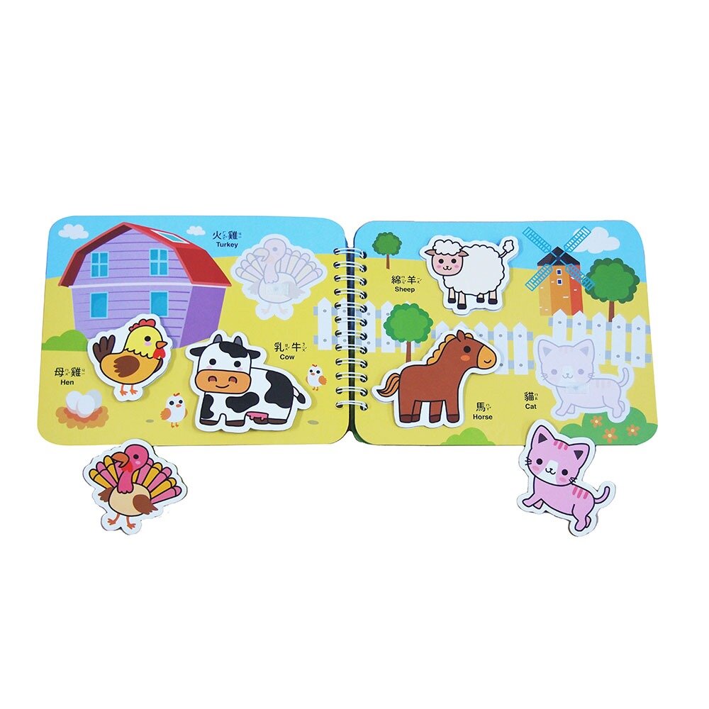 媽媽買 好好玩學習黏貼書 京采文教 幼兒貼紙書 分類配對遊戲 學齡前認知書 幼兒操作書-圖片-1