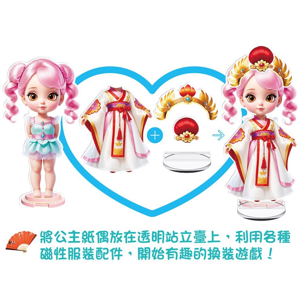 媽媽買 公主磁性換裝遊戲 幼福文化-圖片-1
