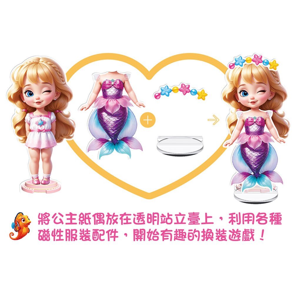 媽媽買 公主磁性換裝遊戲 幼福文化-圖片-5