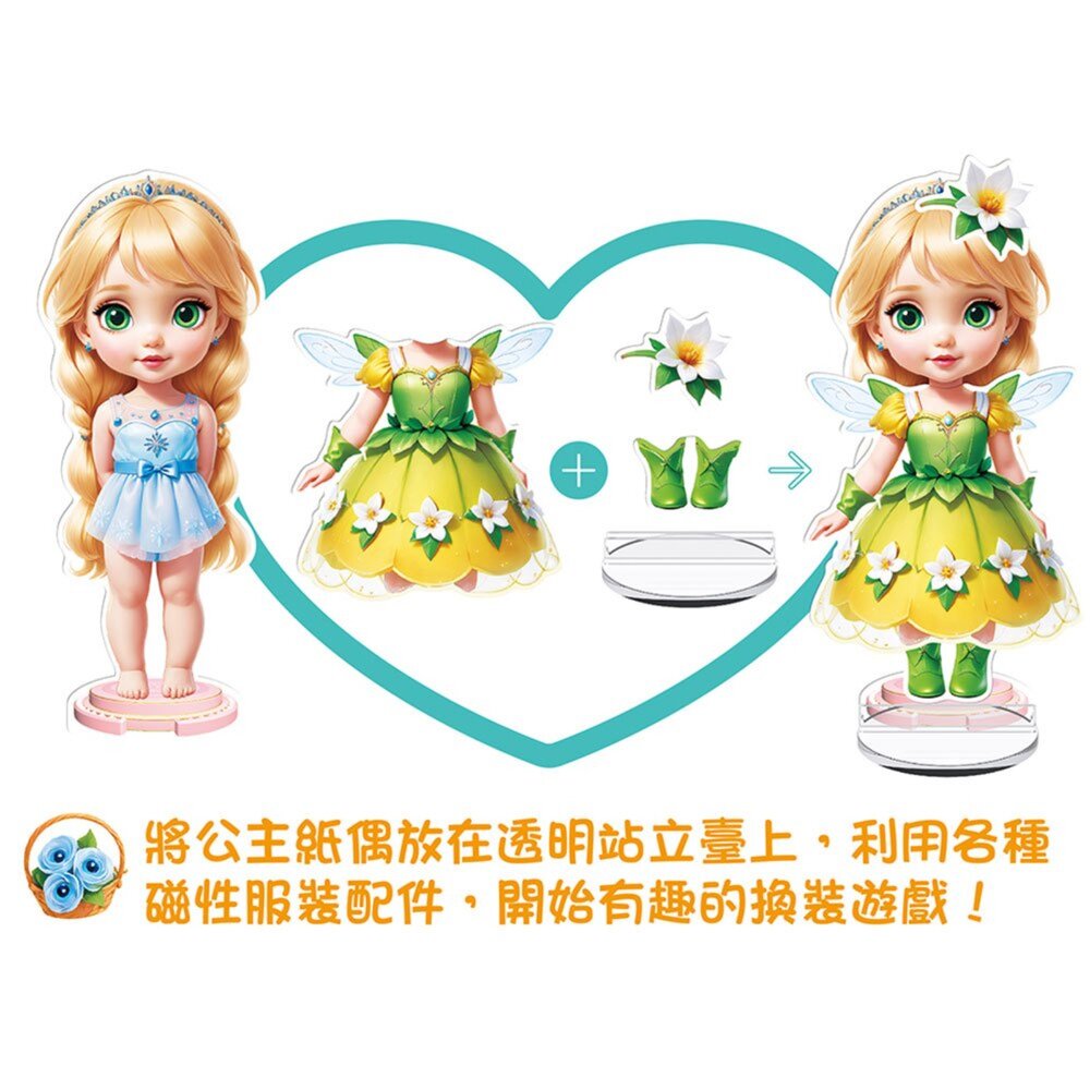 媽媽買 公主磁性換裝遊戲 幼福文化-圖片-7