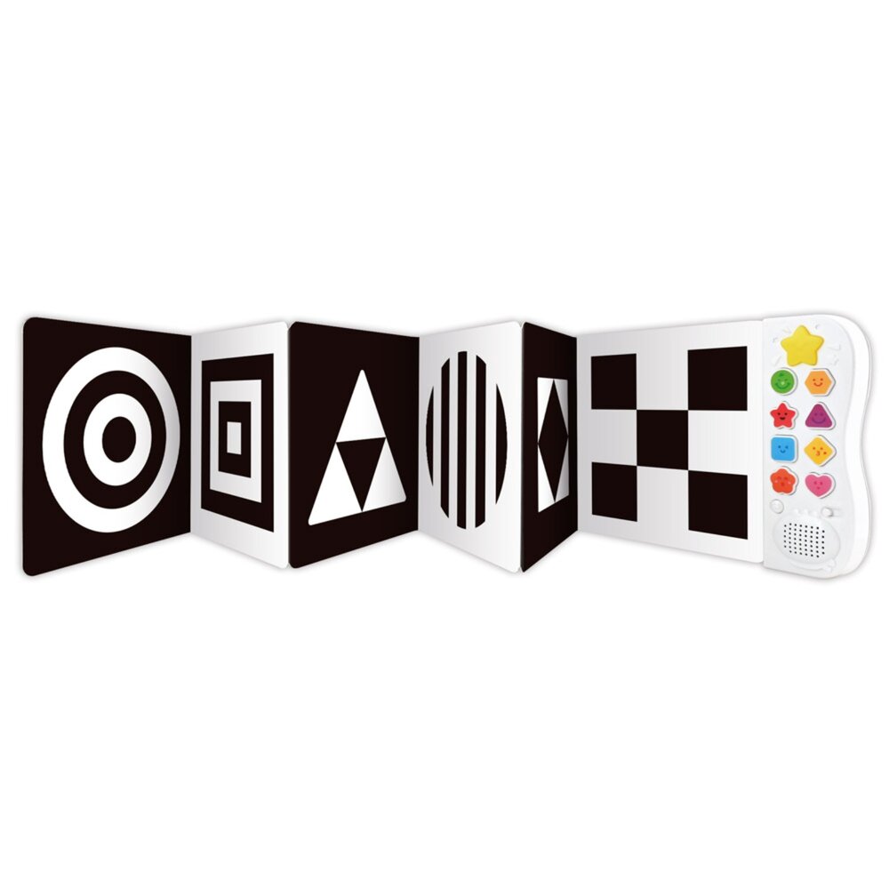 媽媽買 啟發幼兒腦力 視覺音樂書 風車寶貝 黑白音樂書 色彩音樂書 嬰兒感官書 感官啟蒙書-圖片-2