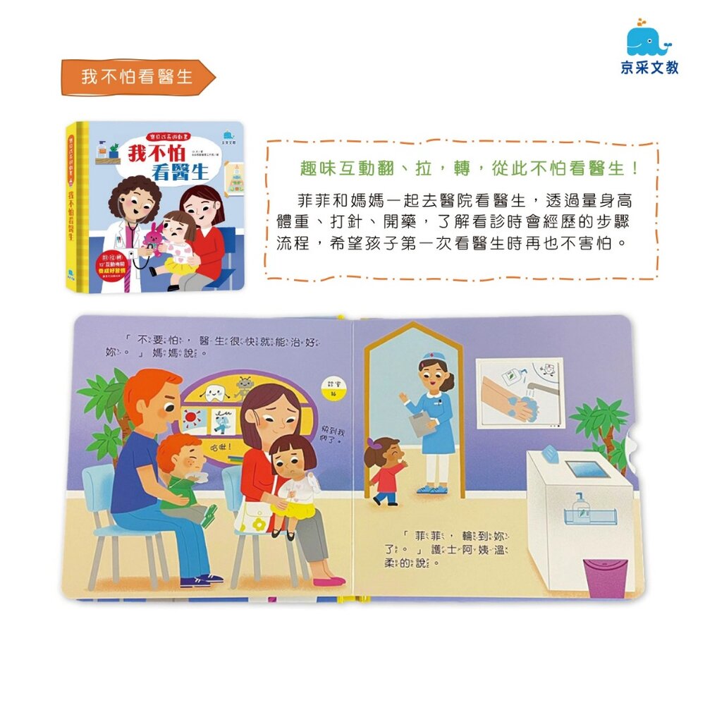 媽媽買 寶貝成長遊戲書 京采文教 生活教育繪本 寶寶習慣書 幼兒互動書 翻翻書 親子共讀 行為引導-圖片-2