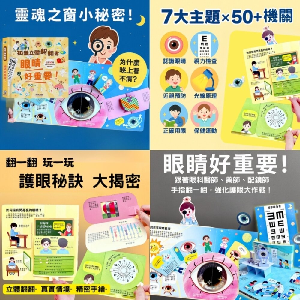 媽媽買 知識立體翻翻書 禾流文創 知識立體書 互動書 兒童安全教育 兒童身體百科 幼兒護眼書 立體翻翻書-圖片-7