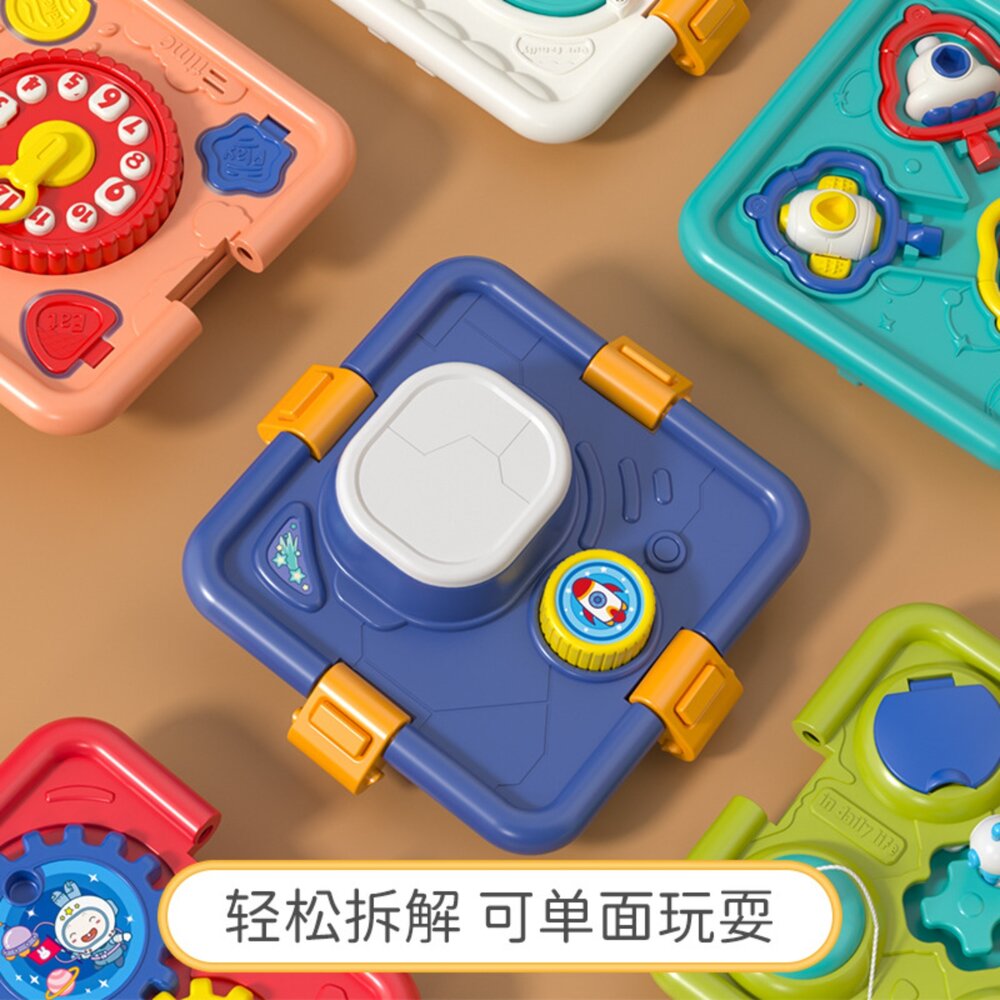 媽媽買 六面空間站 多功能六面體 六面體遊戲盒 寶寶益智玩具 嬰幼兒學習玩具 感統玩具 兒童啟蒙玩具-圖片-3