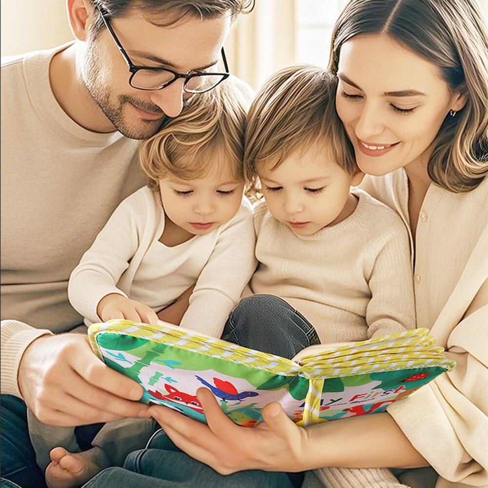 媽媽買 嬰兒相本 寶寶照片書 成長紀錄本 寶寶成長相簿 嬰兒布書相本-圖片-1