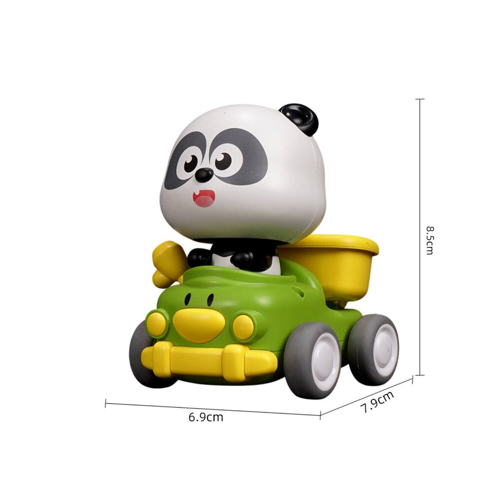 動物工程回力車 回力車玩具 卡通動物車車 工程車玩具 寶寶玩具車 寶寶感官玩具 動作協調訓練玩具-圖片-1