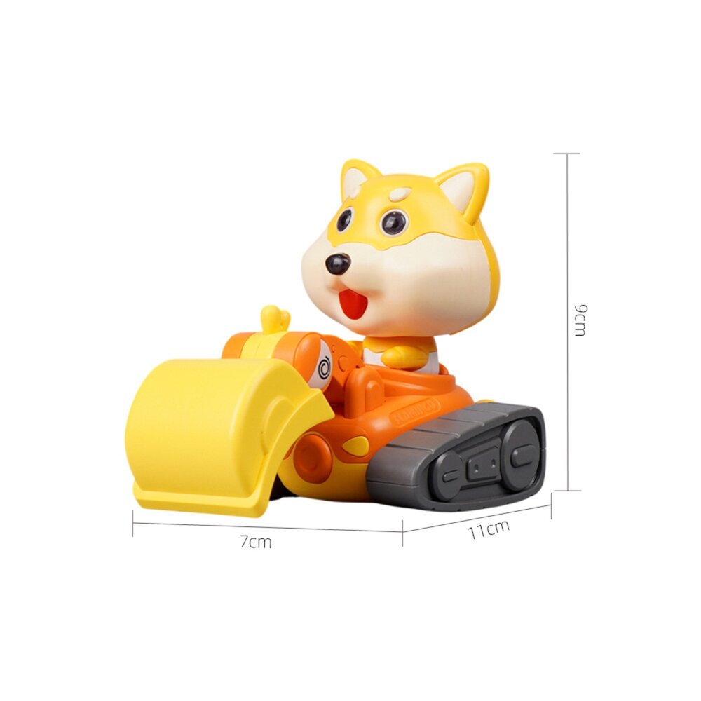 動物工程回力車 回力車玩具 卡通動物車車 工程車玩具 寶寶玩具車 寶寶感官玩具 動作協調訓練玩具-圖片-3