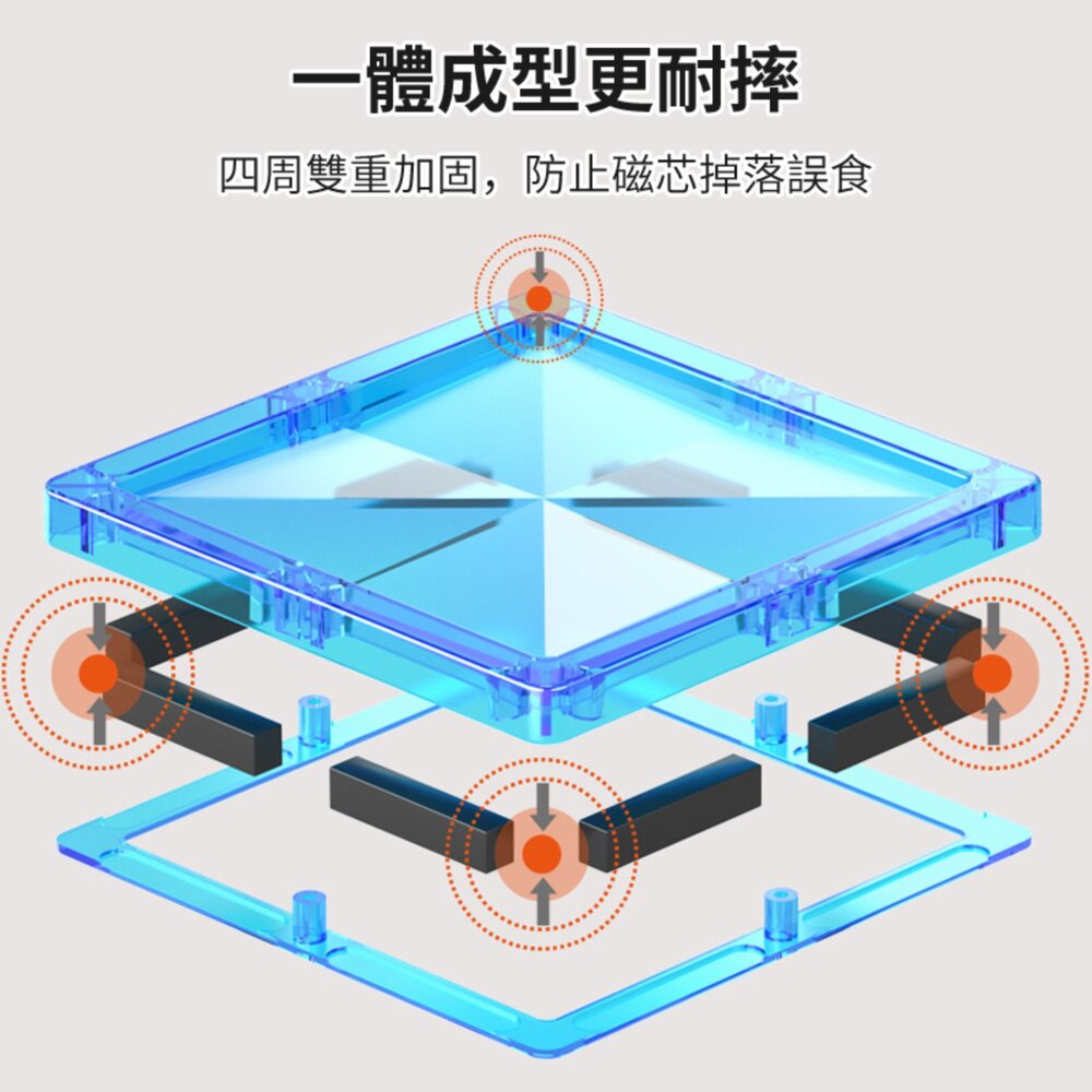 媽媽買 彩鑽磁力片 磁力片玩具 兒童磁性積木 磁性建構玩具 大尺寸磁力片 高磁力拼片-圖片-8