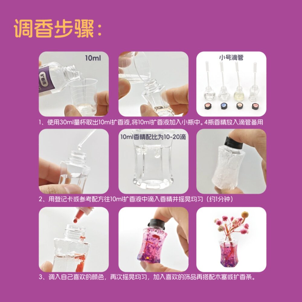 媽媽買 DIY魔法調香師 香氛屋 兒童香氛實驗 香水 DIY 親子手作 兒童益智玩具 創意手作禮盒 香氛禮物 DIY 香-圖片-3