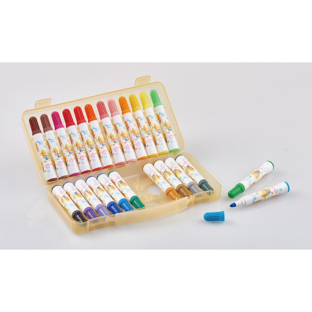 媽媽買 功夫鴨彩色筆 雄獅彩色筆 兒童彩色筆 學生畫畫 無毒安全 兒童繪畫 兒童畫畫用品-圖片-2