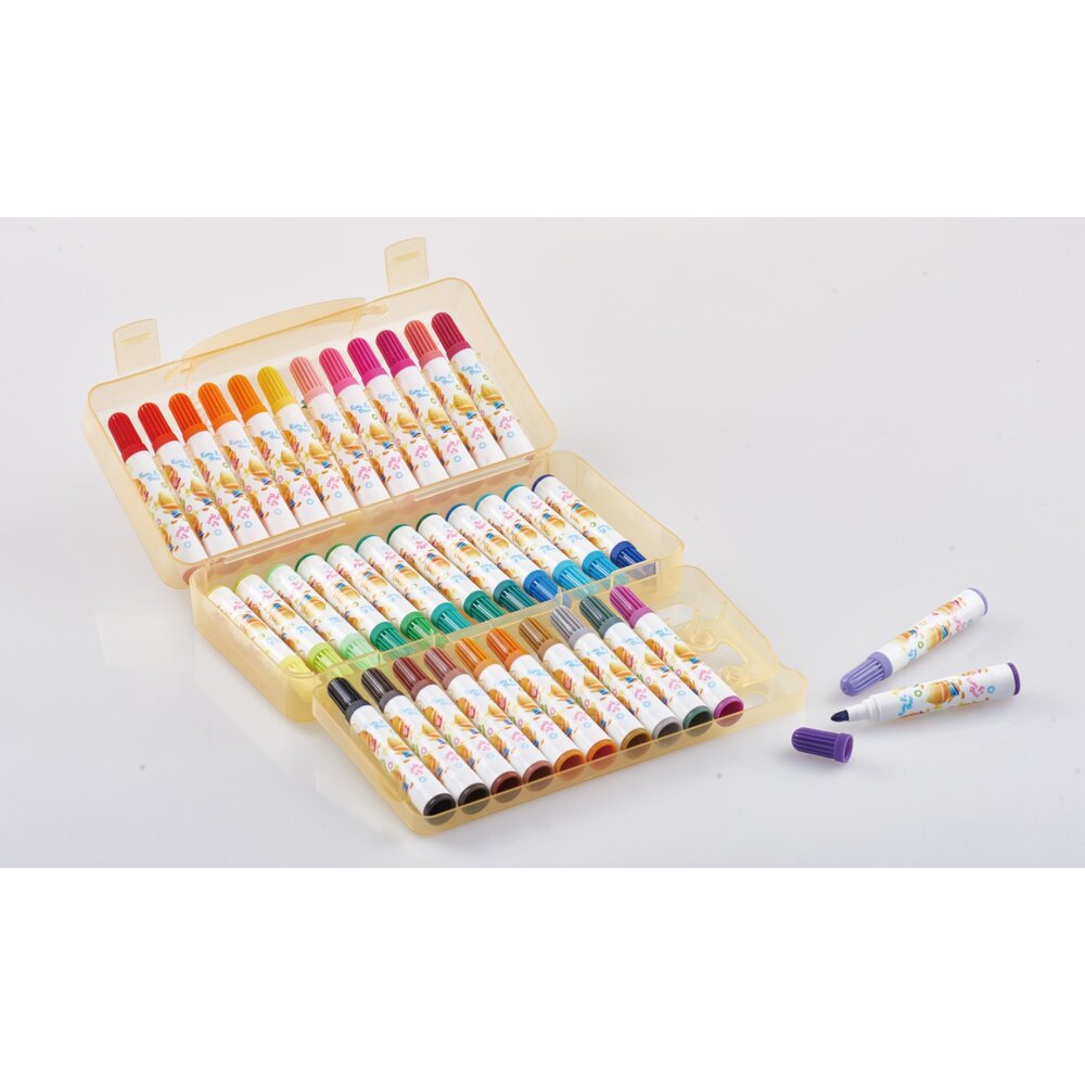 媽媽買 功夫鴨彩色筆 雄獅彩色筆 兒童彩色筆 學生畫畫 無毒安全 兒童繪畫 兒童畫畫用品-圖片-3