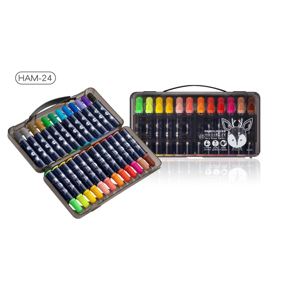 媽媽買 雄獅毛毛獸彩色筆 雄獅彩色筆 毛毛獸彩色筆 學齡前文具 安全彩繪筆 兒童繪畫用品 幼兒塗鴉彩色筆-圖片-3