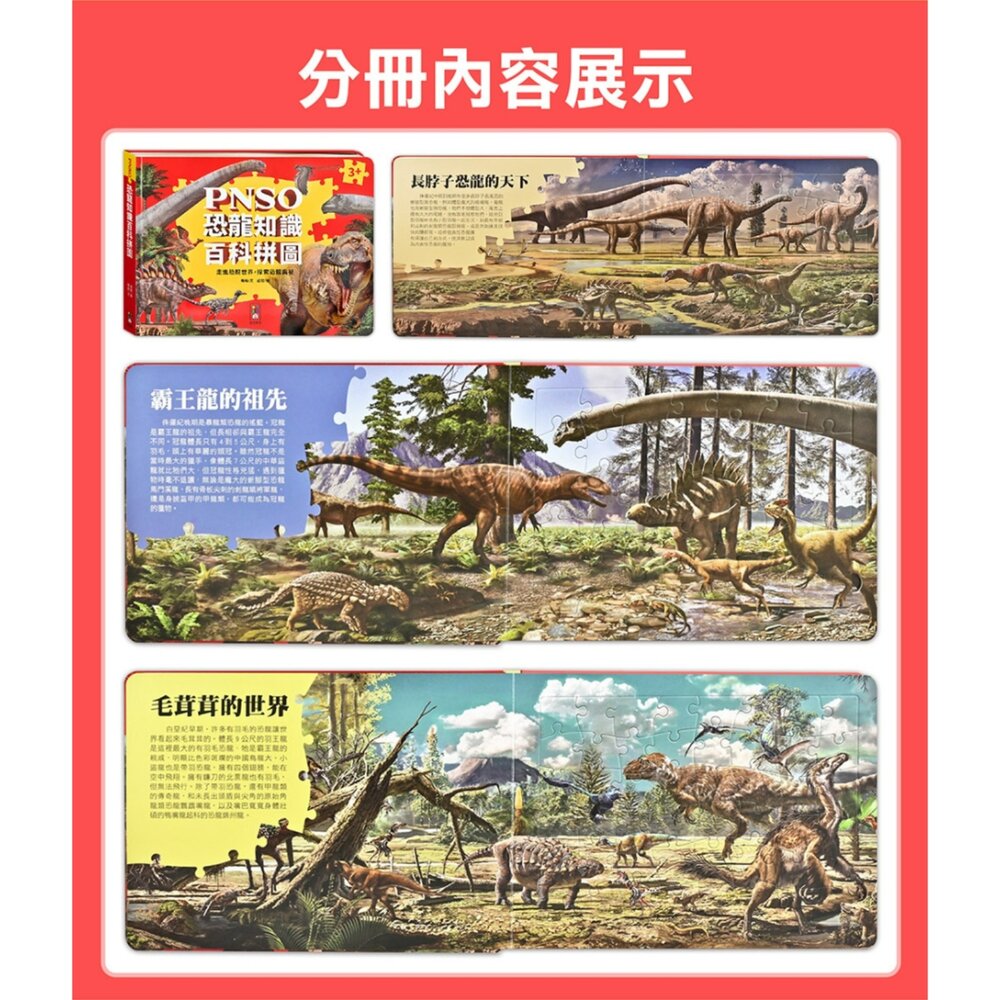 媽媽買 PNSO百科拼圖 風車圖書 恐龍拼圖書 翼龍拼圖 PNSO恐龍 恐龍百科拼圖 翼龍知識拼圖 恐龍益智拼圖書 兒童-圖片-6