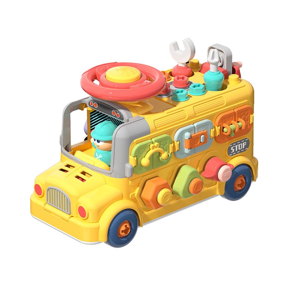 媽媽買 六面拆裝工程車 兒童拆裝玩具 多功能工程車 六面玩法 螺絲工具組 益智工程車 親子互動玩具-圖片-4