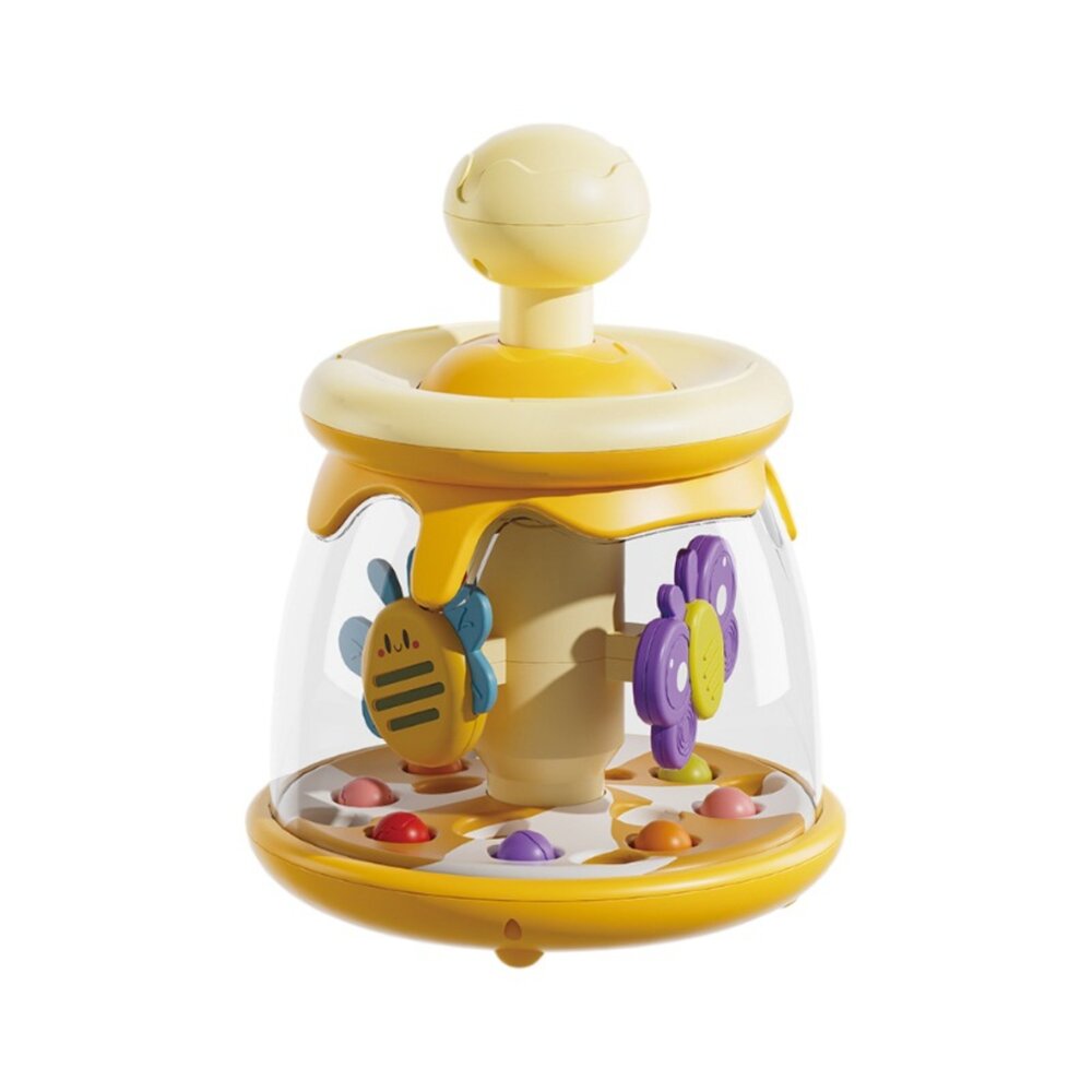 媽媽買 按壓跳跳球 寶寶感官啟蒙玩具 手眼協調訓練 ABS 安全材質 0–3歲益智早教禮物-圖片-4