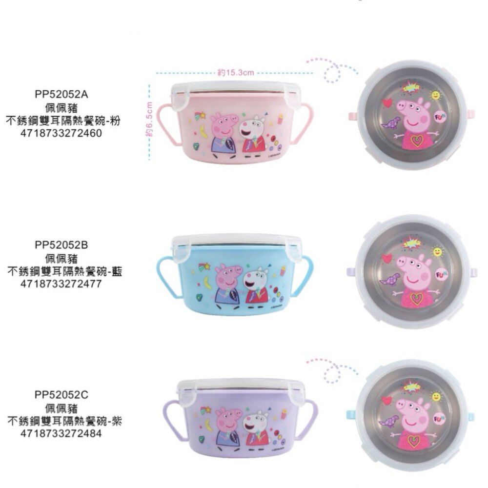 媽媽買 不鏽鋼隔熱餐碗  雙耳碗 幼稚園餐碗 巧虎 角落  佩佩豬 汪汪隊 KT 美樂蒂 酷洛米 迪士尼 貓福 吉伊卡哇-圖片-7
