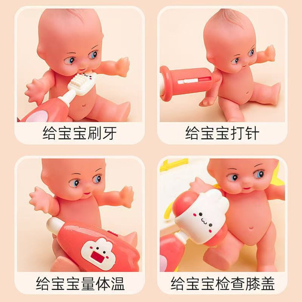 媽媽買 聲光醫生玩具 萌兔豪華醫護手提箱 全套收納 牙醫主題 3歲+ 兒童家家酒-圖片-6