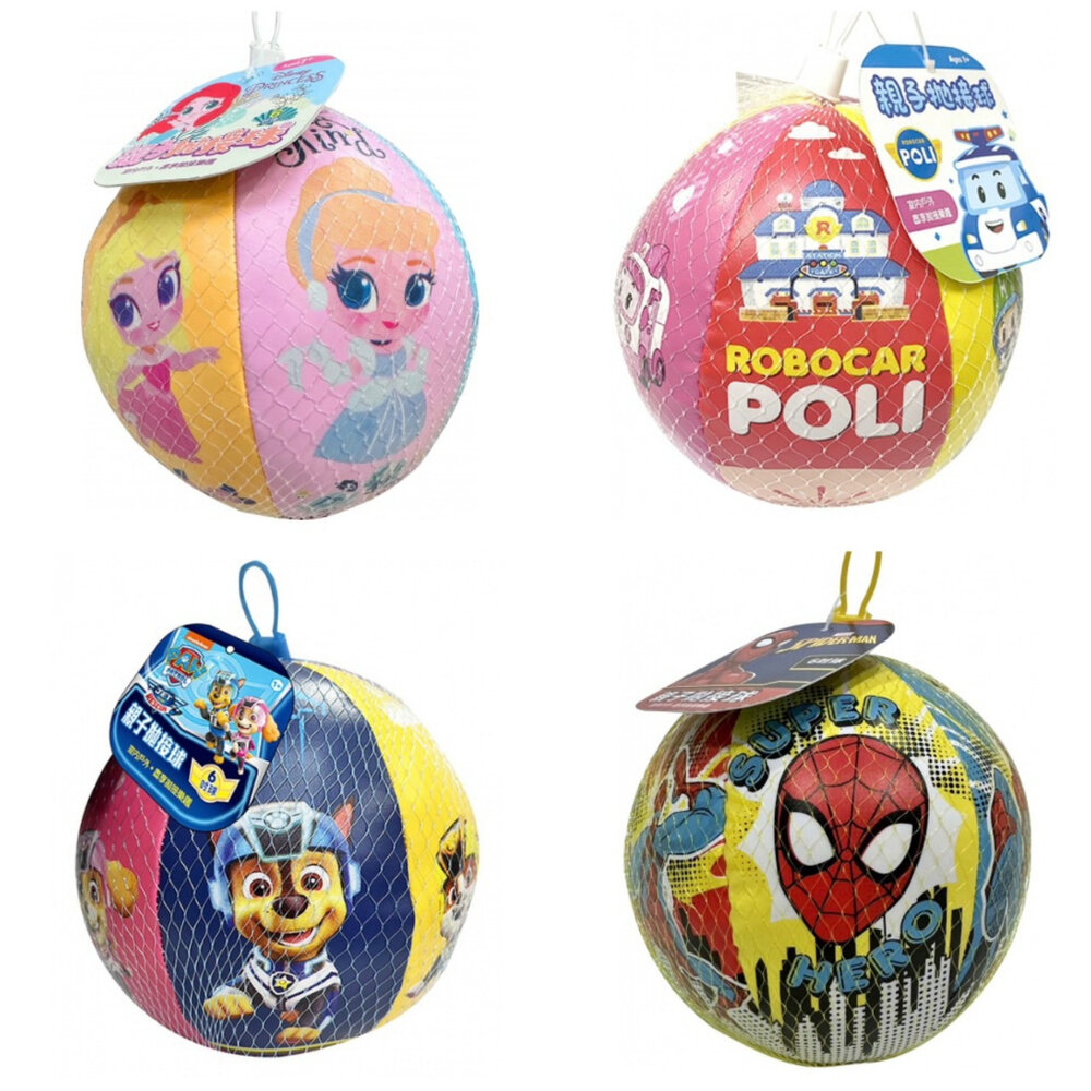 19176780721-親子拋接球 京甫 正版授權 6吋軟式安全球 ST檢驗合格 冰雪奇緣 碰碰狐 汪汪隊 波力 幼兒手眼協調玩具