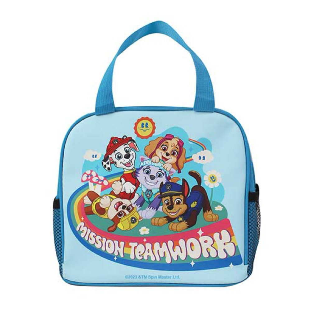 媽媽買 雙網便當袋 巧虎 佩佩豬 汪汪隊立大功 吉伊卡哇 貓福珊迪 卡娜赫拉的小動物 三麗鷗 餐具袋-圖片-1