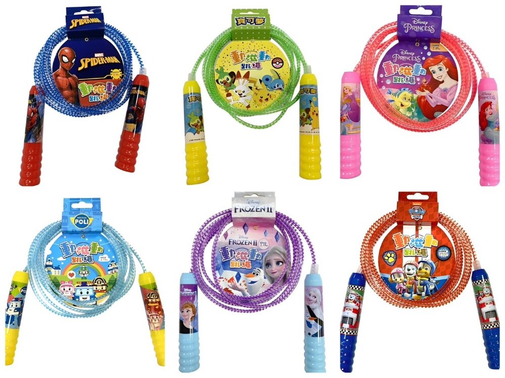 媽媽買 動滋動跳繩 京甫 正版授權 跳繩 兒童跳繩 波力 汪汪隊 迪士尼 寶可夢-圖片-7