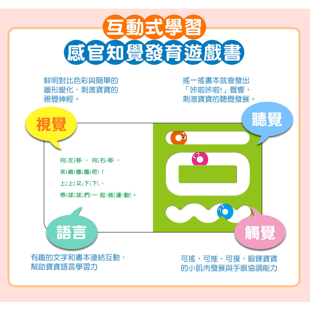 媽媽買 咔啦咔啦搖搖書 全2冊 球球館 厚紙板硬頁書 會響的遊戲書 手指互動書 幼兒啟蒙 台灣現貨-圖片-6