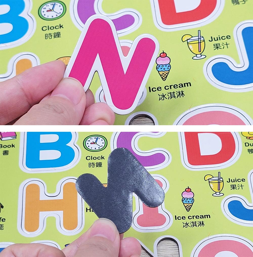 媽媽買 磁鐵學習貼 學一學系列 123 ㄅㄆㄇ ABC abc 幼兒磁性字母數字 早教語文啟蒙 冰箱磁貼 教具台灣現貨-圖片-7