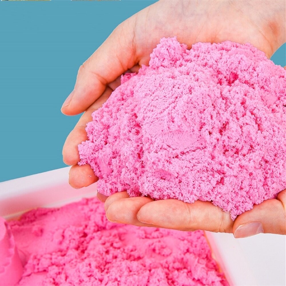 動力沙 1kg 太空沙 玩具沙 火星沙 BSMI合格 ST安全玩具 SGS無石綿 感統 沙模遊戲-圖片-3