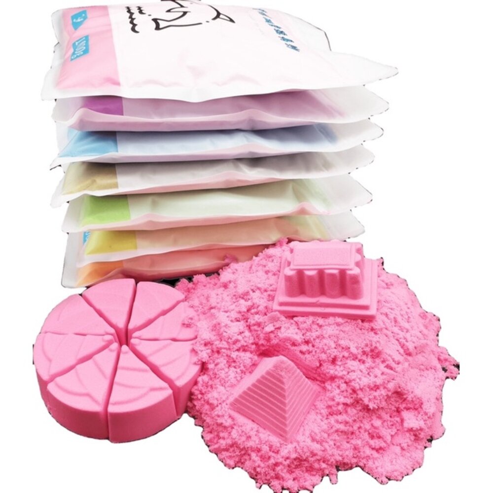 動力沙 1kg 太空沙 玩具沙 火星沙 BSMI合格 ST安全玩具 SGS無石綿 感統 沙模遊戲-圖片-5