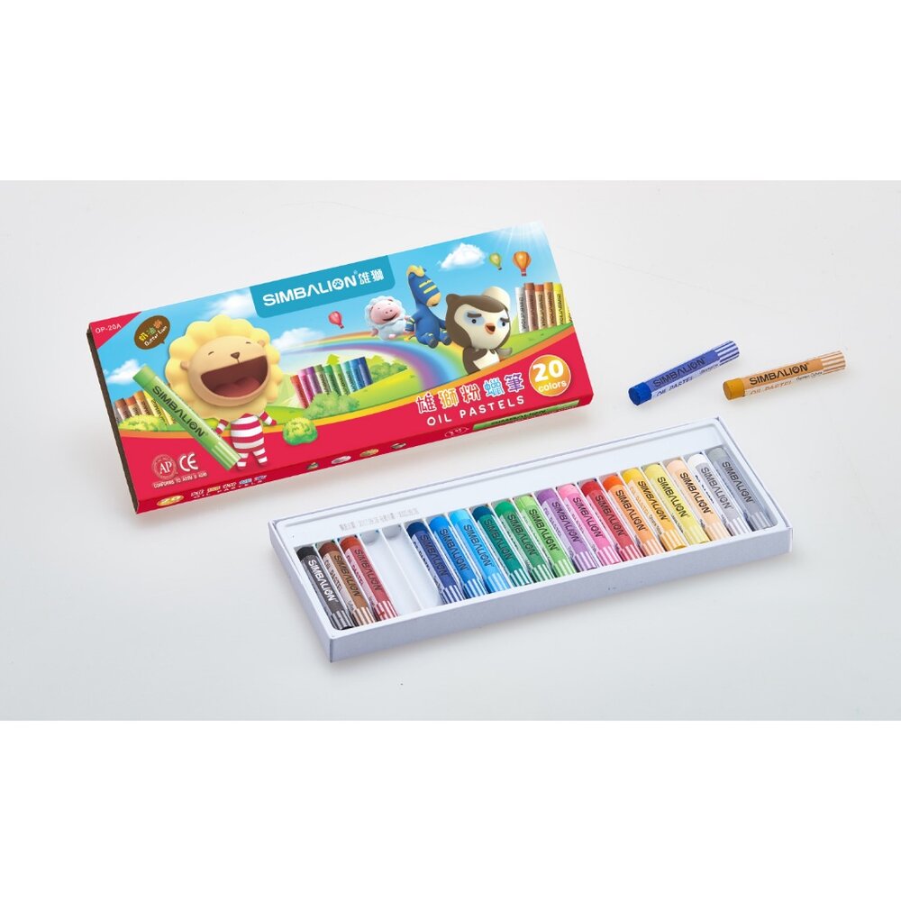 媽媽買 OP雄獅粉蠟筆 奶油獅 粉蠟筆 粉彩蠟筆 12色16色20色24色30色36色49色60色 兒童畫畫 美術勞作-圖片-6
