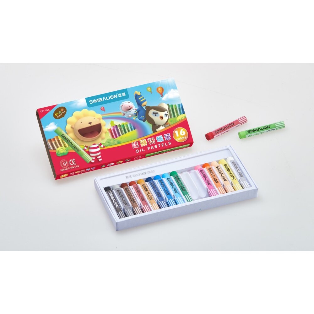 媽媽買 OP雄獅粉蠟筆 奶油獅 粉蠟筆 粉彩蠟筆 12色16色20色24色30色36色49色60色 兒童畫畫 美術勞作-圖片-7