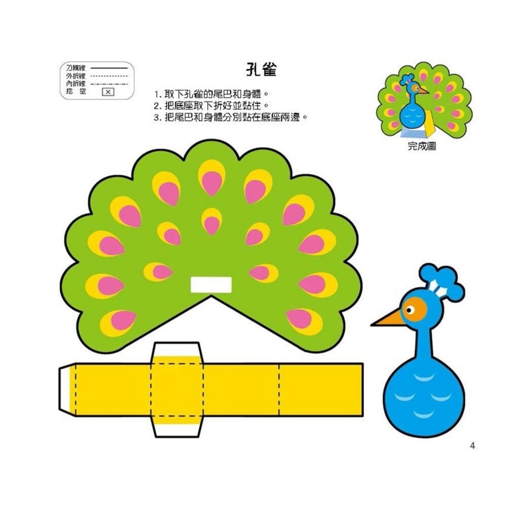 媽媽買 幼兒立體勞作紙模型 幼福文化 初階5分鐘 進階10分鐘 3D紙模型 手作玩具 親子動手做 專注力訓練 幼兒學習玩-圖片-3