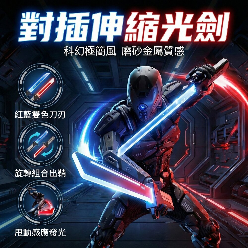 260117133639-對插伸縮光劍玩具 紅藍雙色可調 用力點亮 科幻造型 光劍收藏 桌上擺設 拍照道具 角色扮演 帥氣玩具 14歲以上