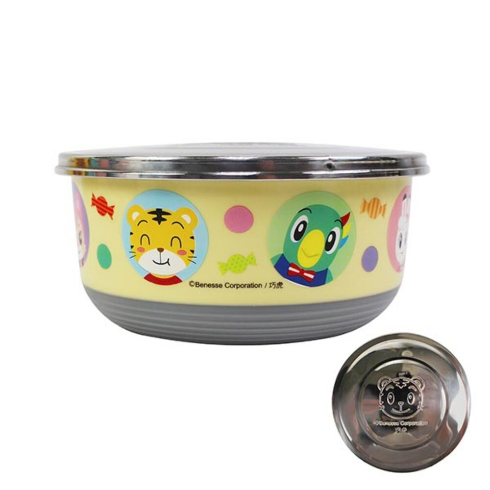 立體不鏽鋼餐碗 420ml 304不鏽鋼 卡通浮雕碗蓋 防燙耐用 好清洗 兒童餐碗 吃飯碗-圖片-3