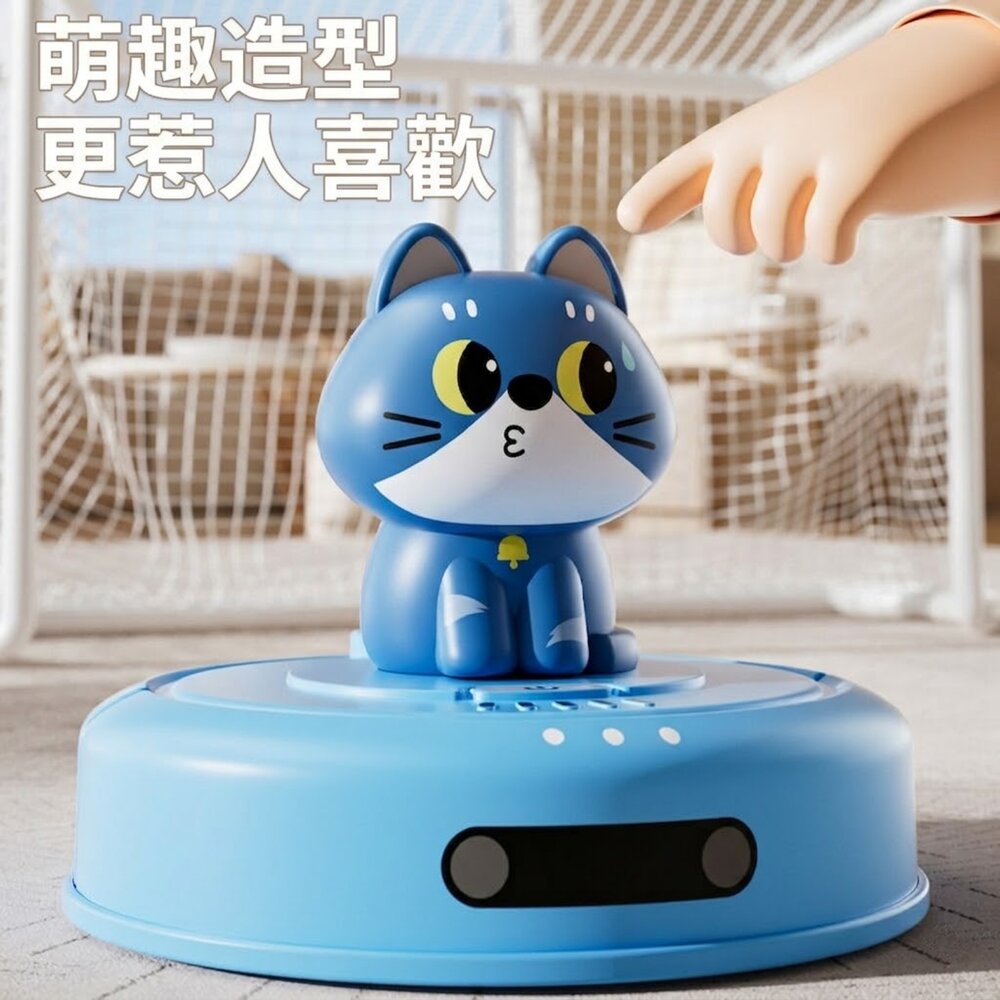 兒童回力車 掃地回力車 雙向滑行拉拉車 無需電池齒輪回力玩具 卡通萌貓造型 幼兒益智玩具 3歲以上親子互動玩具-圖片-4