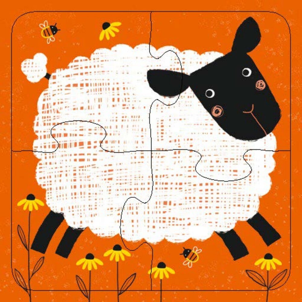 幼兒階梯拼圖 幼福文化 分階拼圖2-36片 可愛動物童話交通 寶寶啟蒙拼圖 手眼協調益智玩具 兒童拼圖 台灣現貨-圖片-1