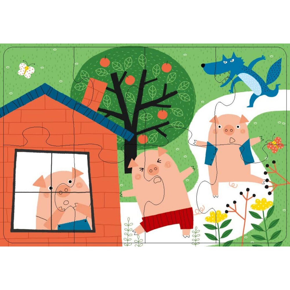 幼兒階梯拼圖 幼福文化 分階拼圖2-36片 可愛動物童話交通 寶寶啟蒙拼圖 手眼協調益智玩具 兒童拼圖 台灣現貨-圖片-3