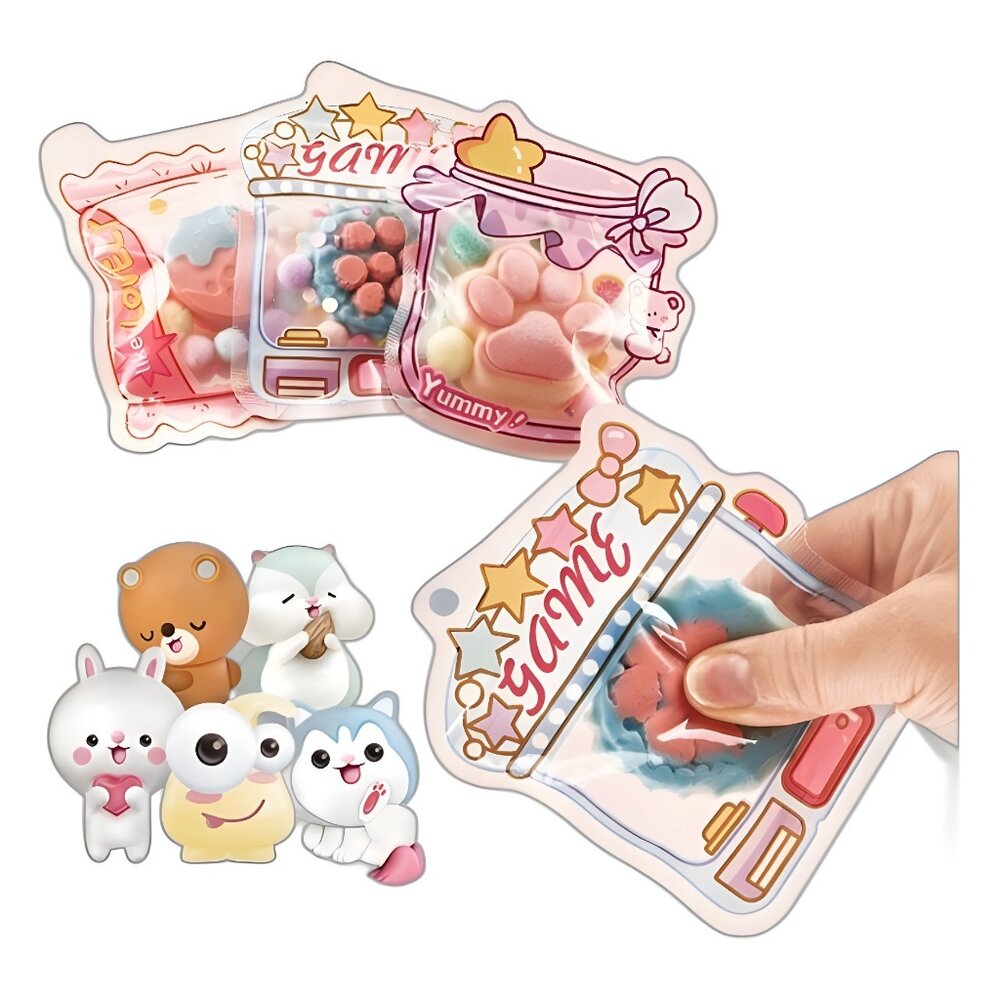 媽媽買 矽膠捏捏樂 糯滋滋 捏捏樂 DIY手作 解壓捏捏樂 舒壓玩具 舒壓軟軟 聖誕禮物-圖片-4