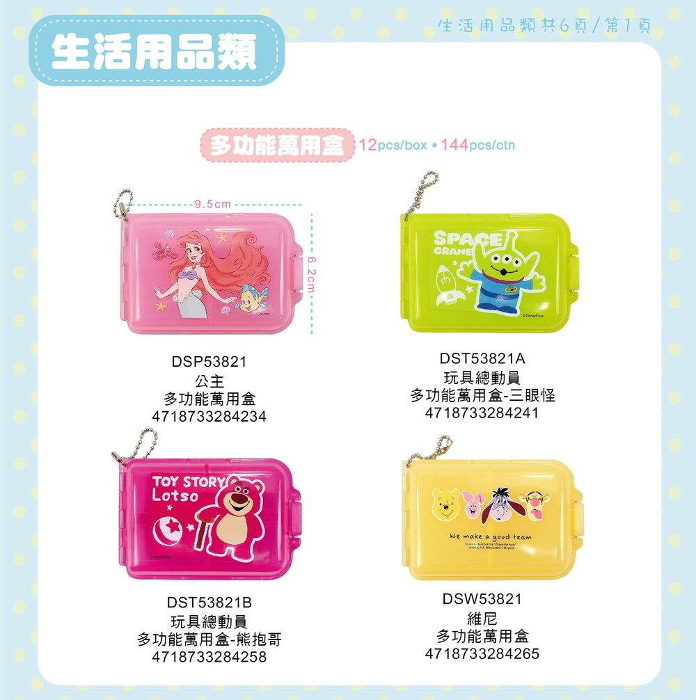 媽媽買 蠟筆小新 貓福珊迪 角落小夥伴 卡娜赫拉 角落生物 多功能萬用盒 藥盒 收納盒 (雙開蓋/七格)-圖片-8